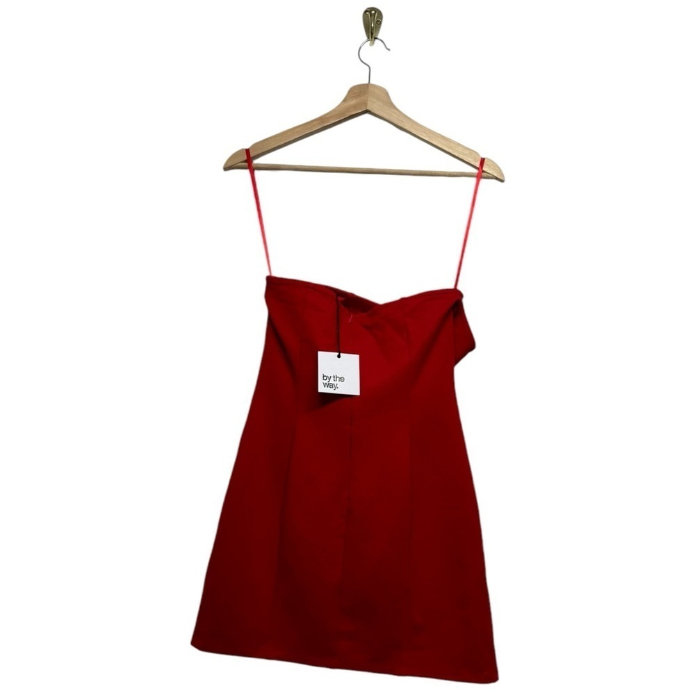 NWT REOLVE BY THE WAY. Melodie Strapless Zip Dress Red S - Picture 7 of 9